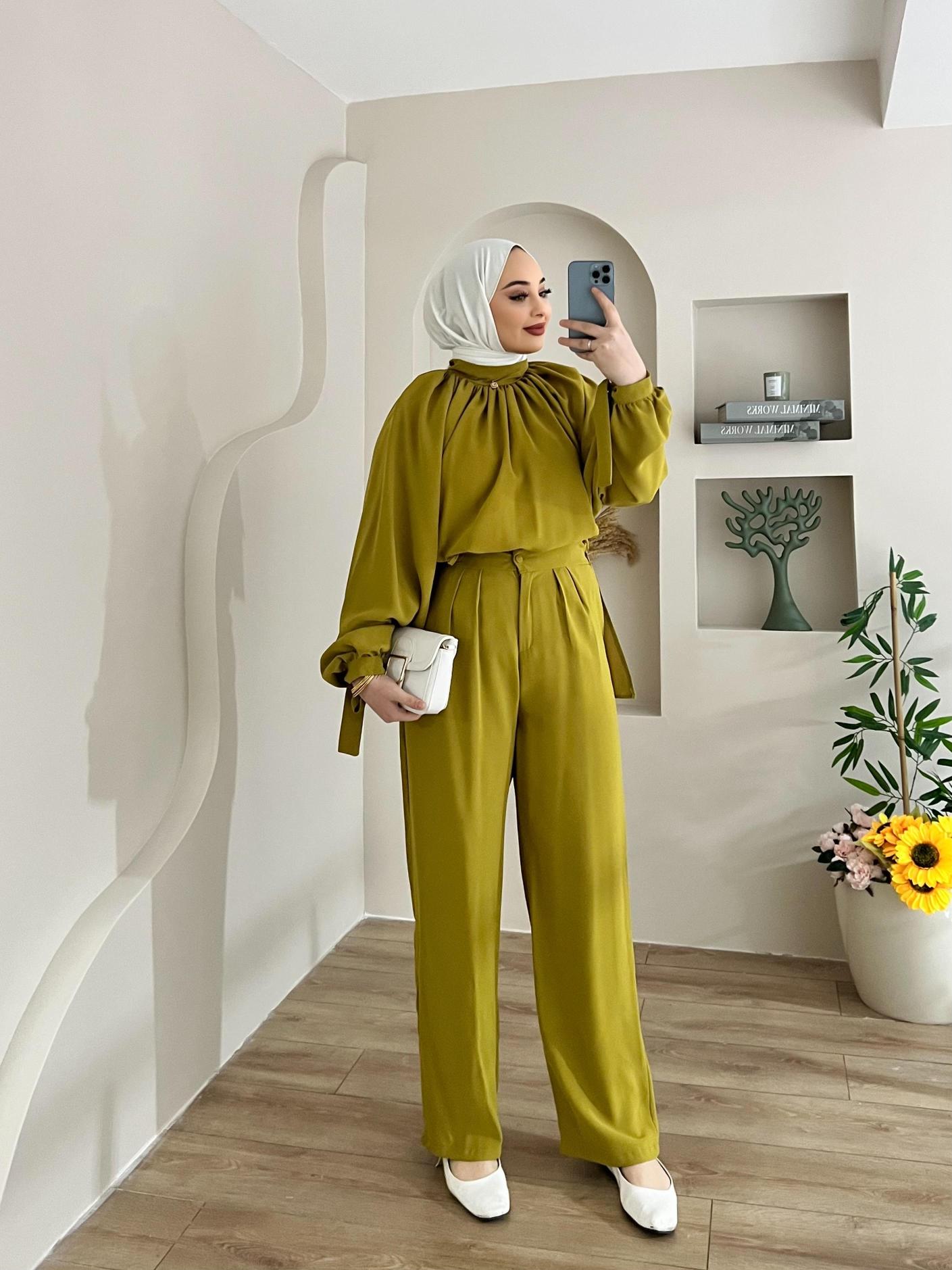 PALAZZO%20YAĞ%20YEŞİL%20TAKIM