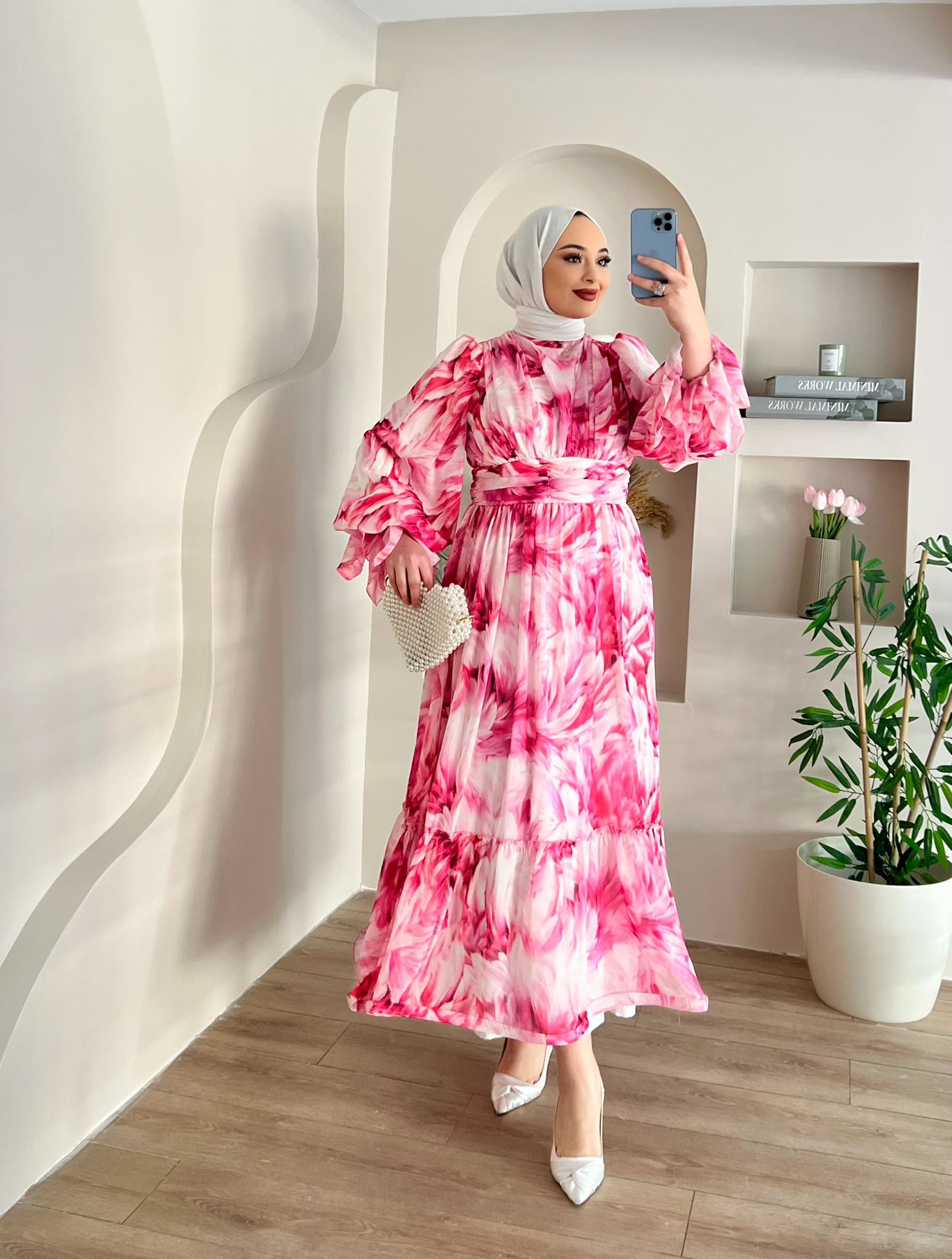 ALGORİA%20PEMBE%20ELBİSE