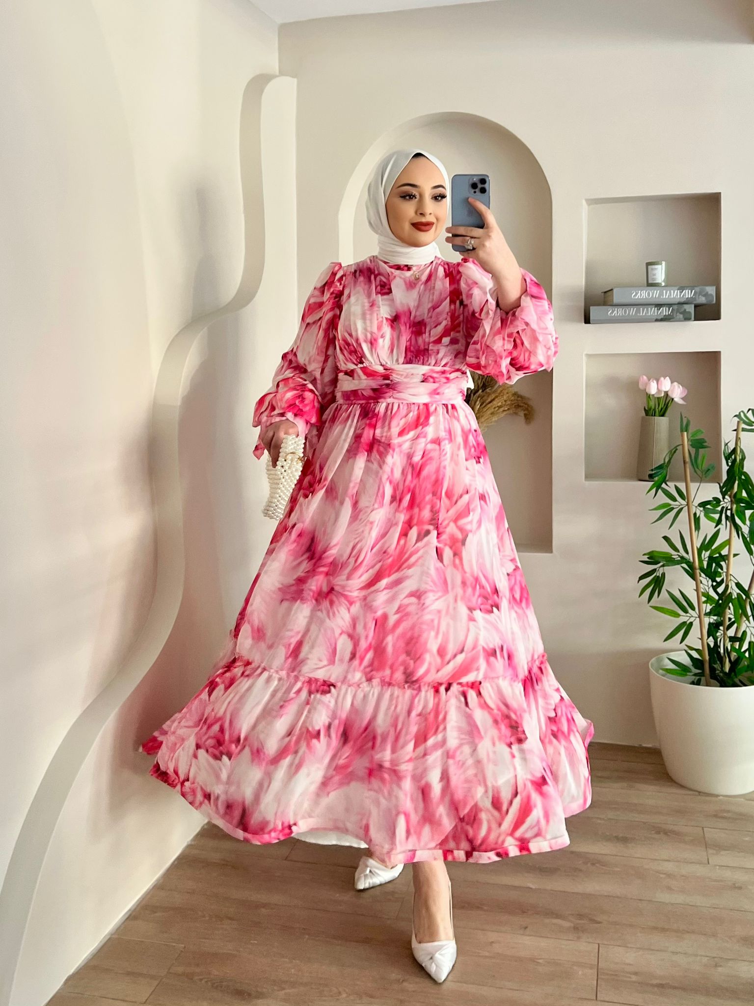 ALGORİA%20PEMBE%20ELBİSE