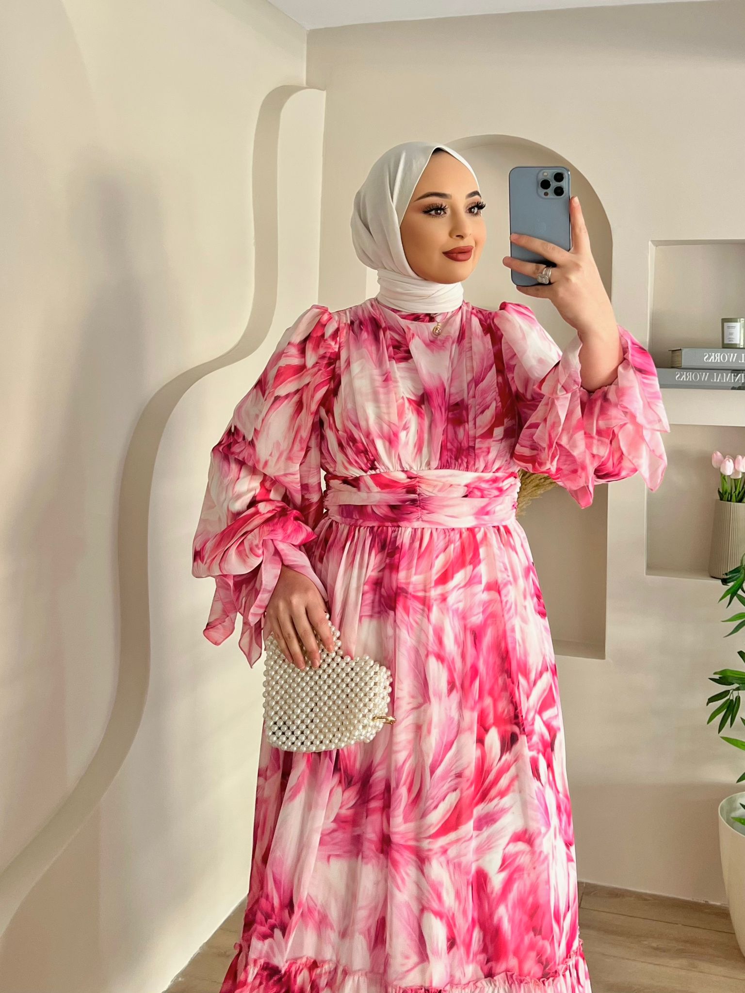 ALGORİA%20PEMBE%20ELBİSE