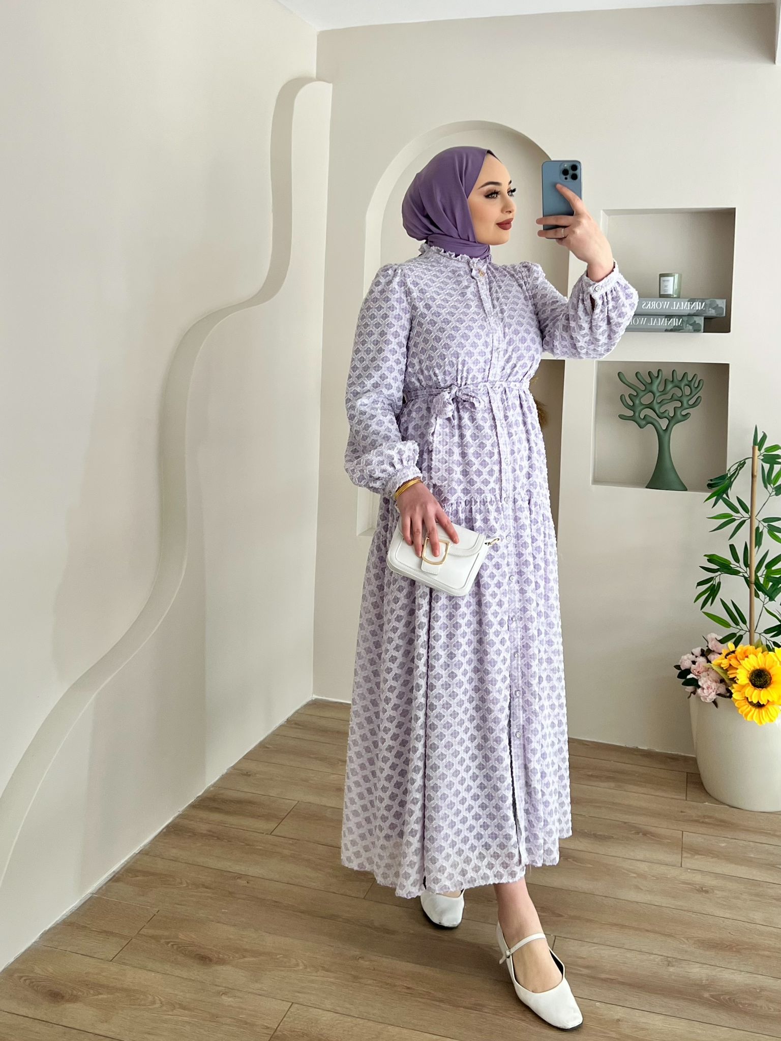 SOFİA%20BOYDAN%20DÜĞMELİ%20LİLA%20ELBİSE