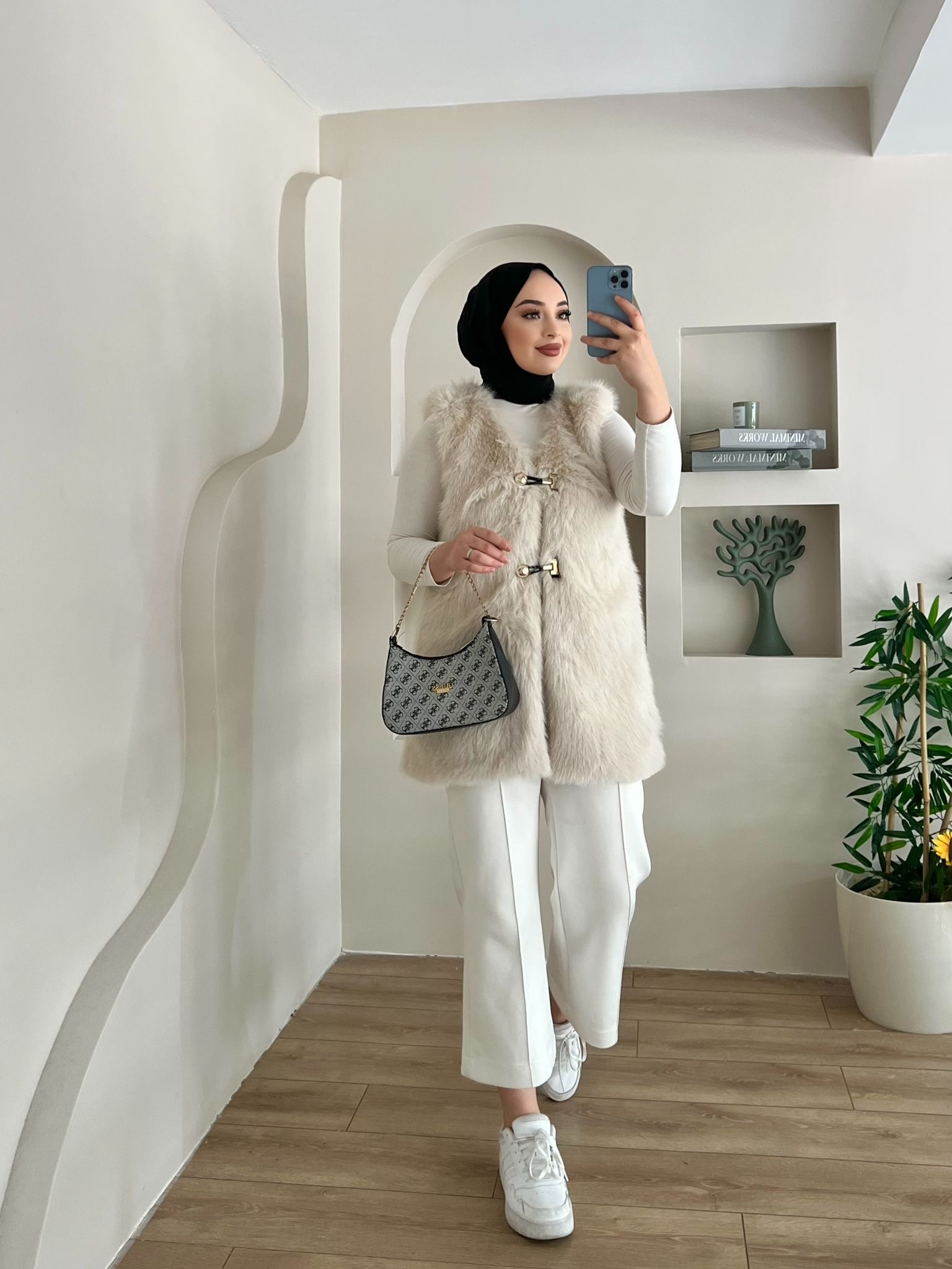 LENA%20KÜRK%20YELEK%20BEJ