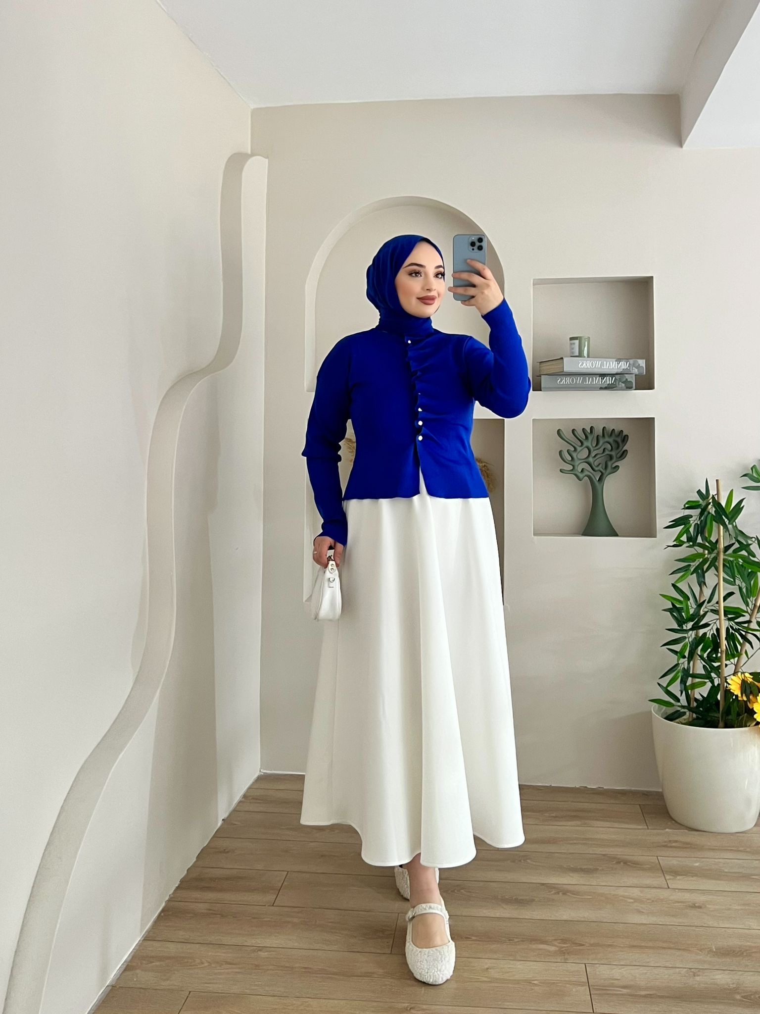 DÜĞMELİ%20HELAN%20BADY%20MAVİ