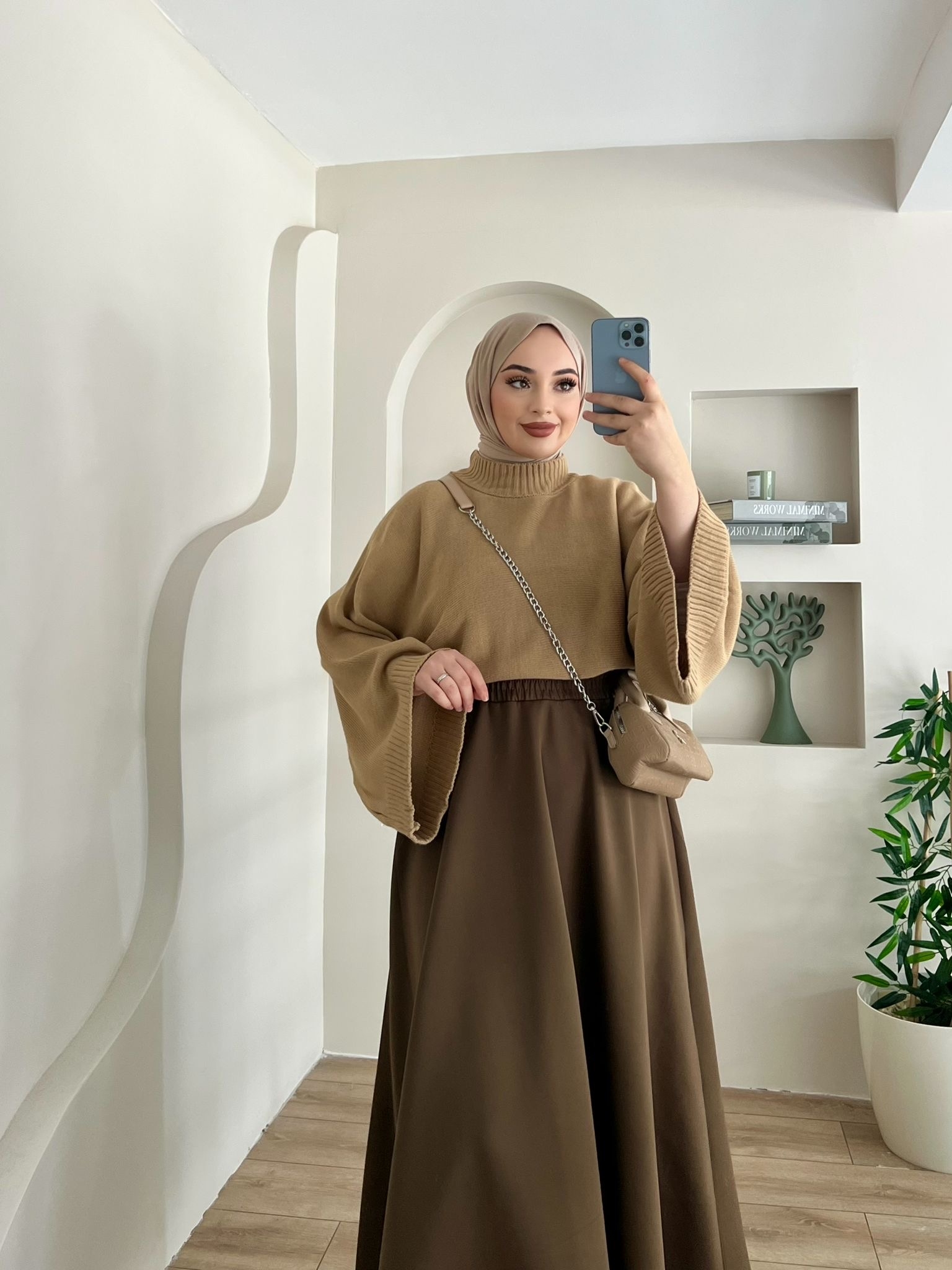 YARASA%20KOL%20TRİKO%20KAZAK%20SÜTLÜ%20KAHVE