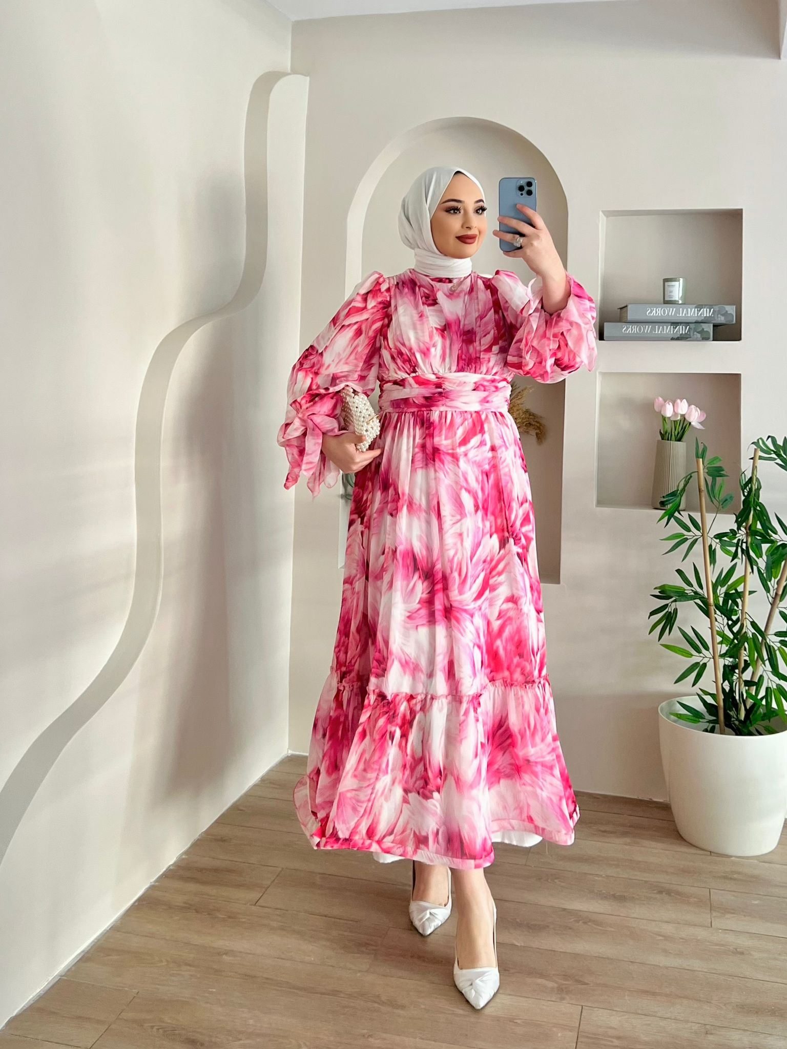 ALGORİA%20PEMBE%20ELBİSE